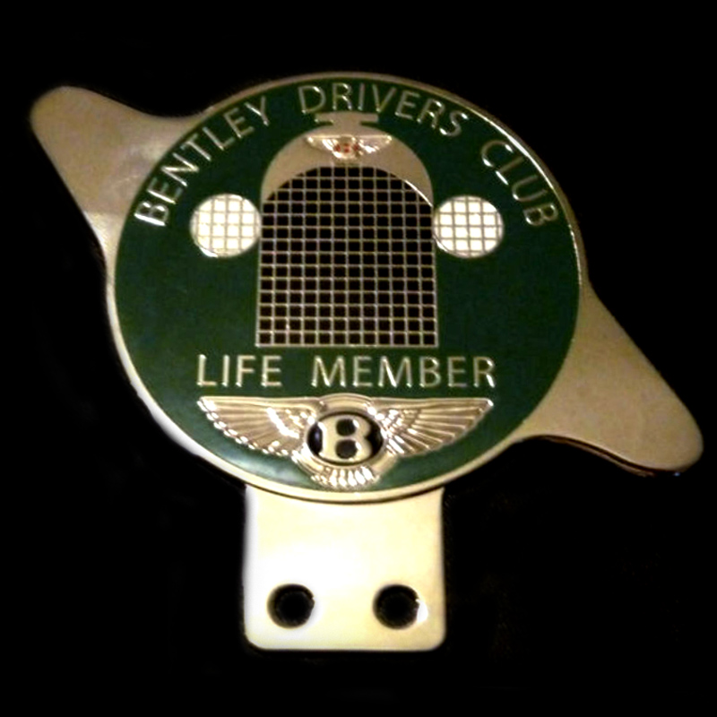 Bently Driver Club car badge